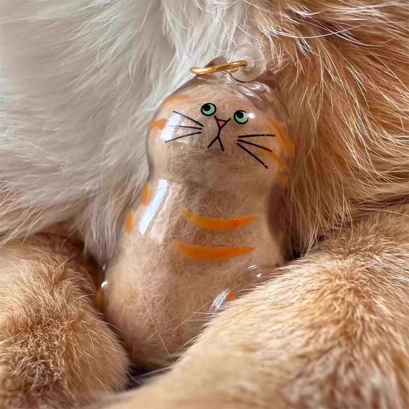 猫の毛収納オーガナイザーチャームガシャポン猫の毛収納カプセル記念収納ボックスペンダント DIY コレクター|undefined
