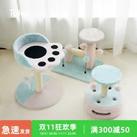 Скалодром для кошек из сизаля, маленькое летнее кошачье гнездо, кошачье дерево, интегрированная платформа для прыжков для кошек, доска для кошачьих когтей, шлифовальная машина для когтей, кошачий скребок, кошачья игрушка