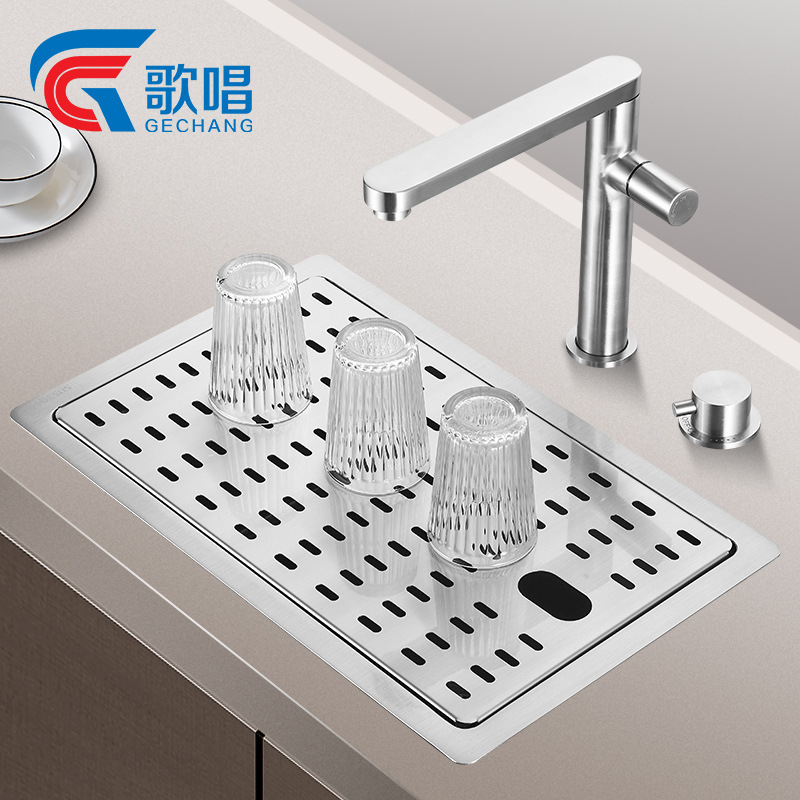 Singing Nakajima Sink Bar Sink Mini Small Single Sink 304 Stainless Steel Basins Basins Basins Hidden Basins