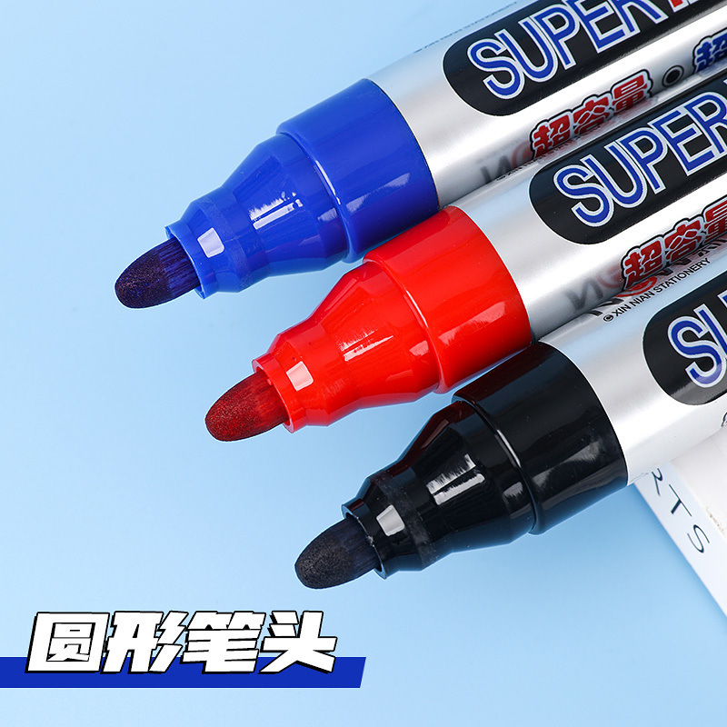 Marcado de cabeza grande, marcador grueso, tinta de gran capacidad, marcador a prueba de agua, a prueba de aceite, no se desvanece grueso MY