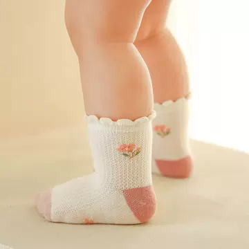 Baby Socks Wholesale Thin Mesh Socks Combed Cotton Baby Socks Boneless Class A Children's Socks