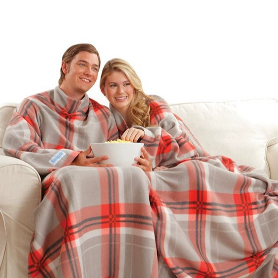 Плед для ТВ с рукавами, ленивый носимый плед Snuggie