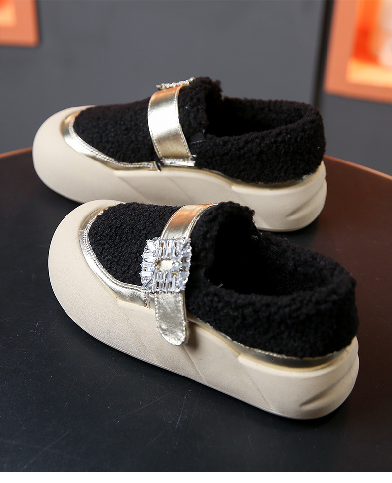 Ladies Man Leather Shoes Sports Shoes Sneakers Fabric Rubber Sole Cushioned Breathable Sneakers Footgear_voghion.com