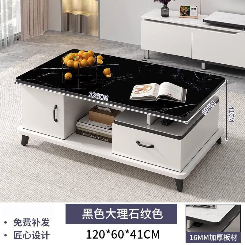 [플래그십 모델] 120cm 검정색 대리석 패턴 두꺼운 판