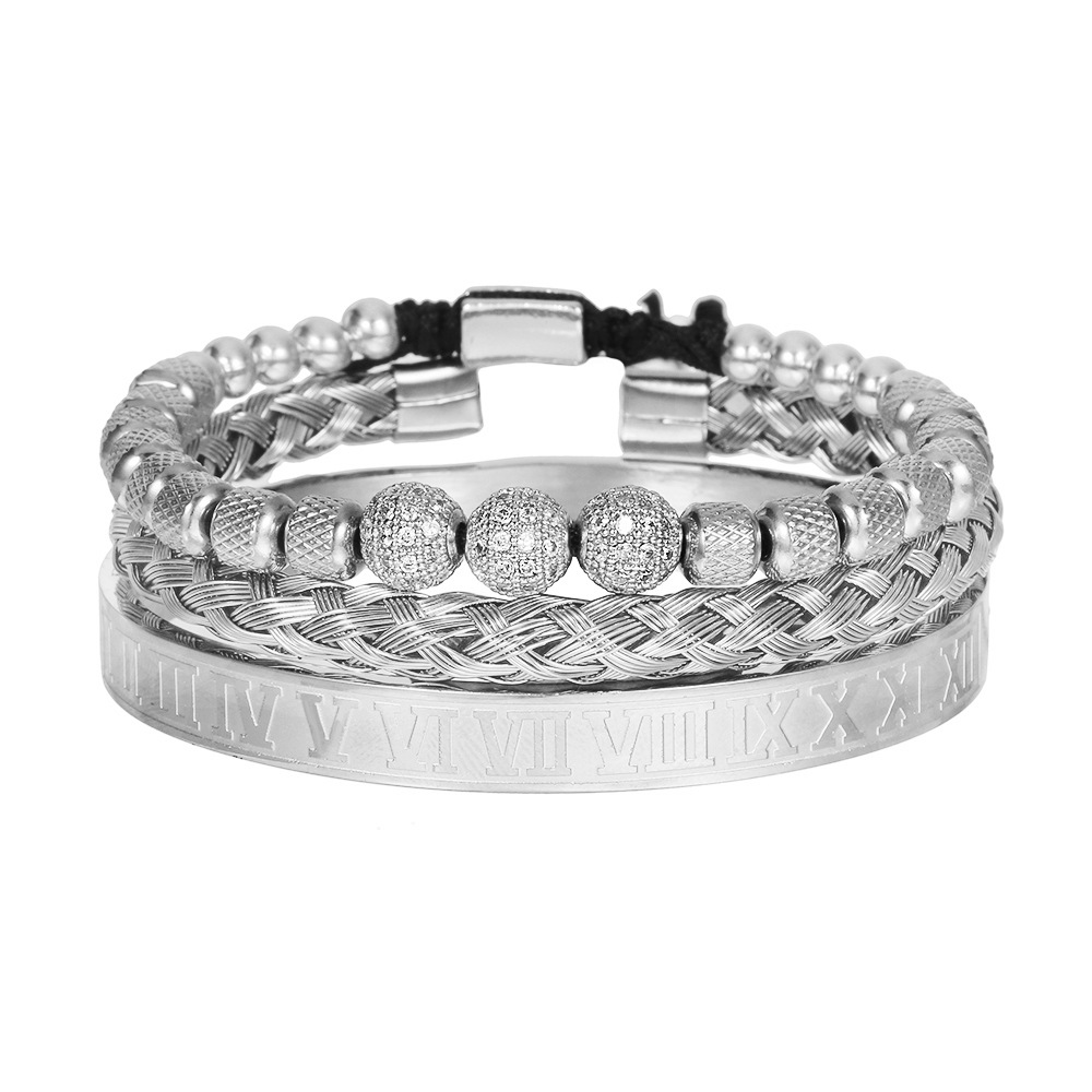 Men's Woven Pineapple Beads Bracelet 6