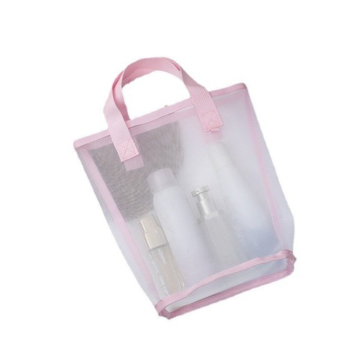 New Large Capacity Bathroom Travel Wash Bag Mesh Tote Cosmetic Storage Bag Portable Shower Bag Makeup Bag