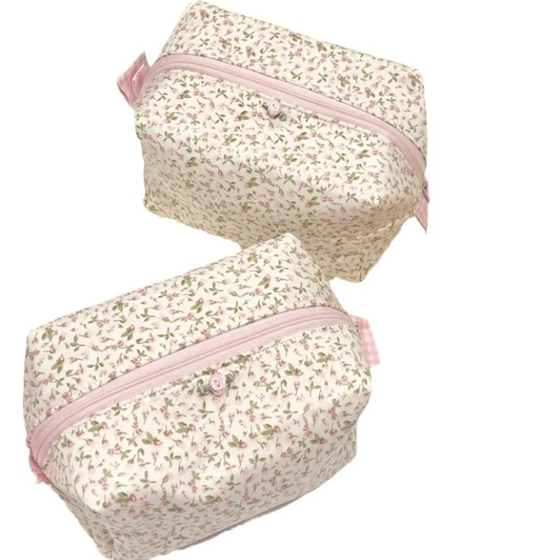 Кремовый милый фуксия косметичка, маленькая clutch-сумочка
