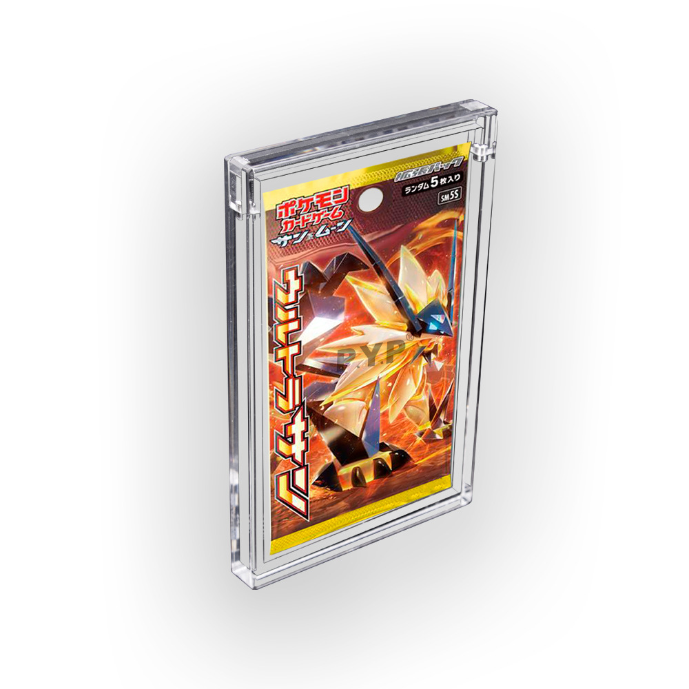 Dispositivo de pantalla de caja de tarjeta de acrílico transparente Arylic Pokemon Booster Pack displaycase image 7