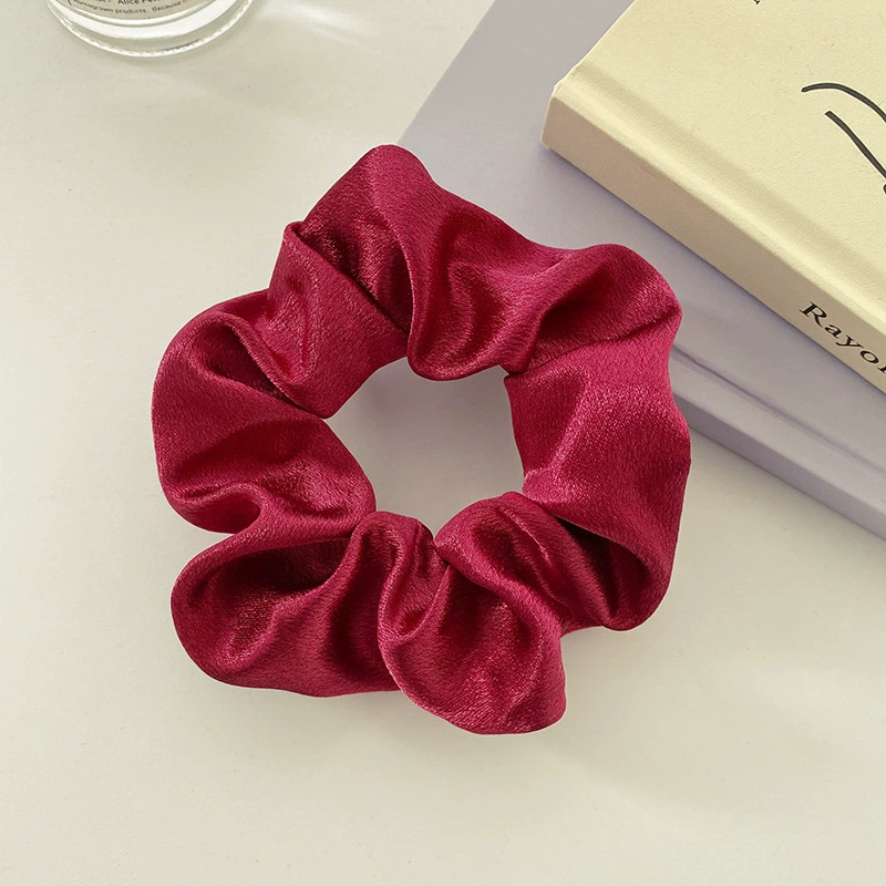 Ponytail Scrunchie Hair Rope, Satin French-Style, Simple Elegant Hair Accessory