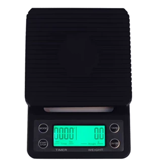 新款手冲咖啡电子称精准克秤吧台厨房食品计时5kg 0.1g便捷使用