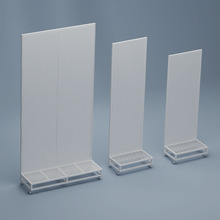 饰品店多孔板架多孔板架商场多孔洞洞板架商超货架金属落地配轮