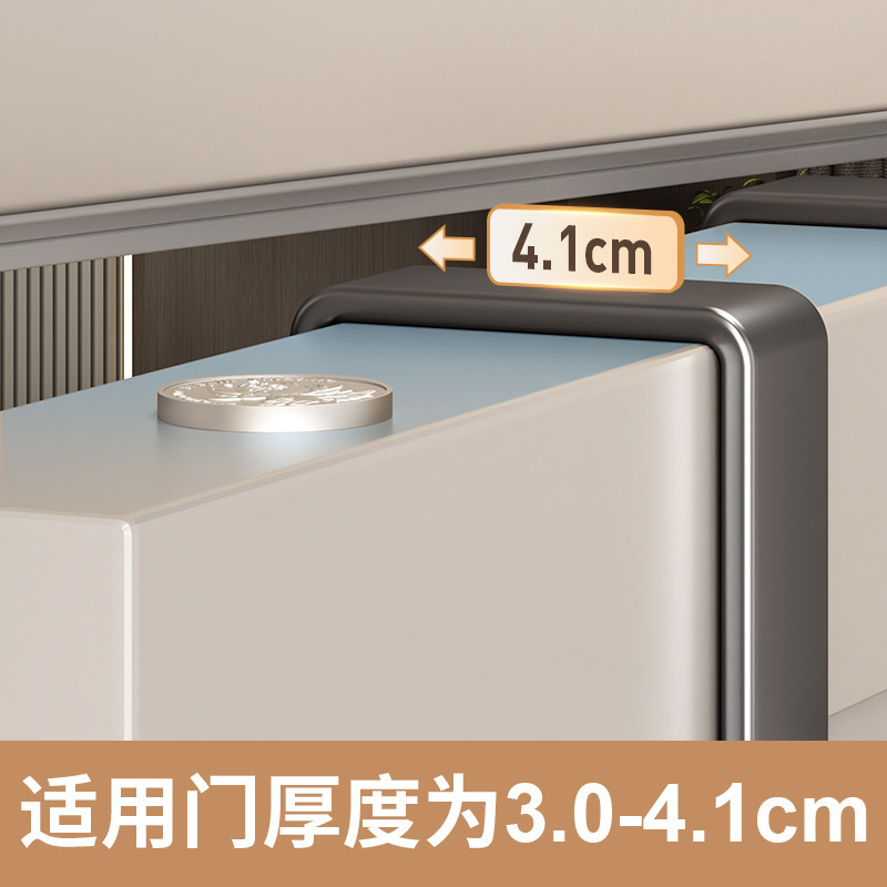 ドアの後ろにフックしてドアを掛けます。穴を開けないでください。|undefined