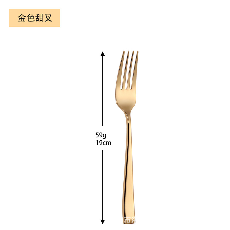 304ステンレス製洋食ナイフ・フォーク・スプーン食器セット、アマゾン家庭用デザートスプーン、インスタで人気の越境販売商品|undefined