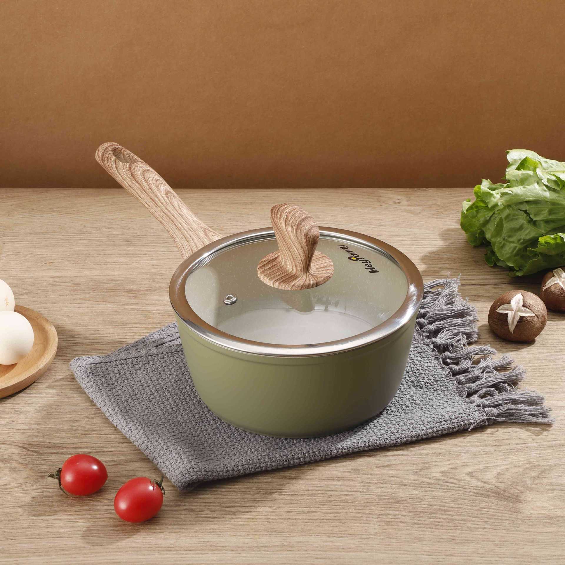 Maifan olla de leche de piedra al por mayor sartén antiadherente suplemento de alimentos para bebés olla fideos instantáneos bebé Integrado Hogar olla de sopa Cocina de Inducción Universal