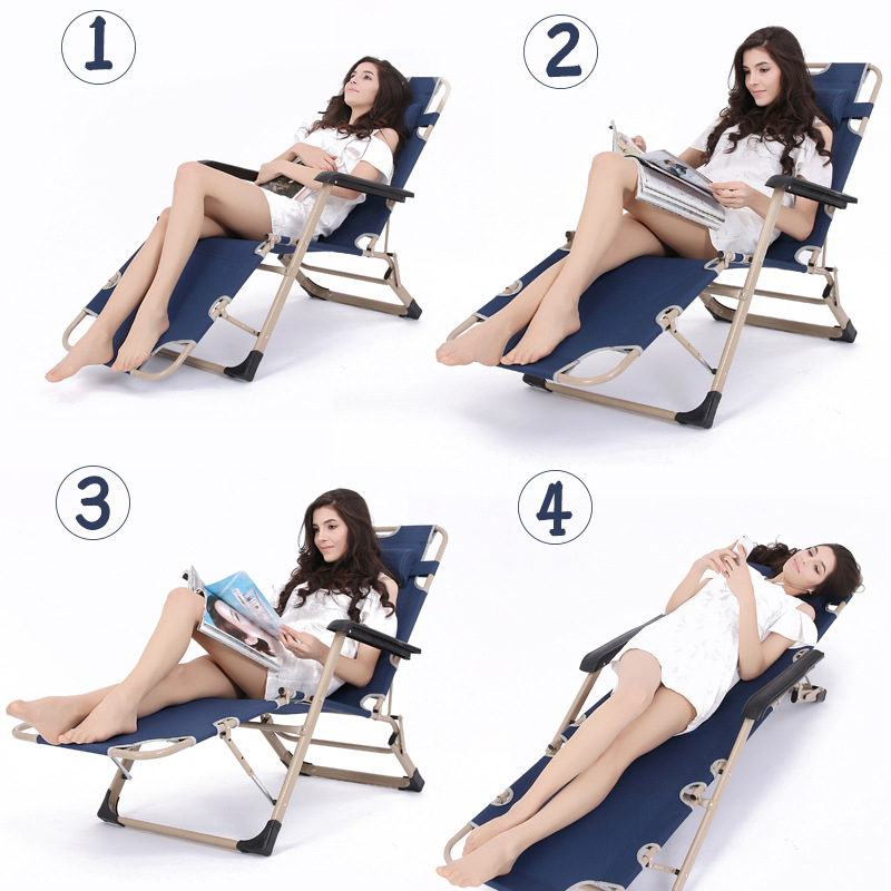 성인 사무실 접이식 이중 사용 점심 통기성 레저 간단한 양면 튜브 안락 의자 접이식 침대 접이식 의자