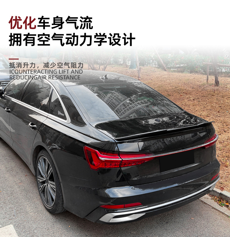 Suitable for Audi Audi A6 S6 C8 2018-2025 Psm Style Rear Wing Spoiler Exterior Modification Accessories