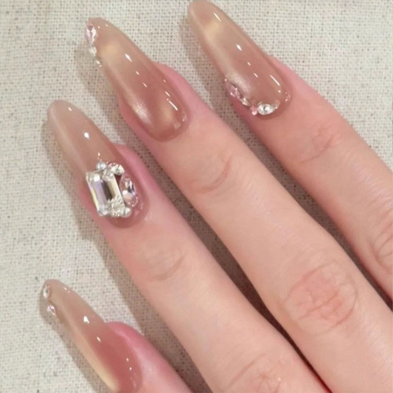 Handmade Manicure Wearable Nails Brown Butterfly Fairy Cat Eye 24 Pieces One Size Fits All Dazzling White-Enhancing Removable Fake Nail Pieces Handmade Manicure Wearable Nails Brown Butterfly Fairy Cat Eye 24 Pieces One Size Fits All Dazzling White-Enhancing Removable Fake Nail Pieces
