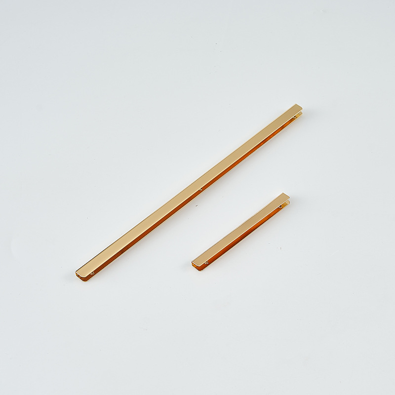 浅金色铁皮边条夹条服饰箱包五金配件10cm箱包五金配件铁皮边夹