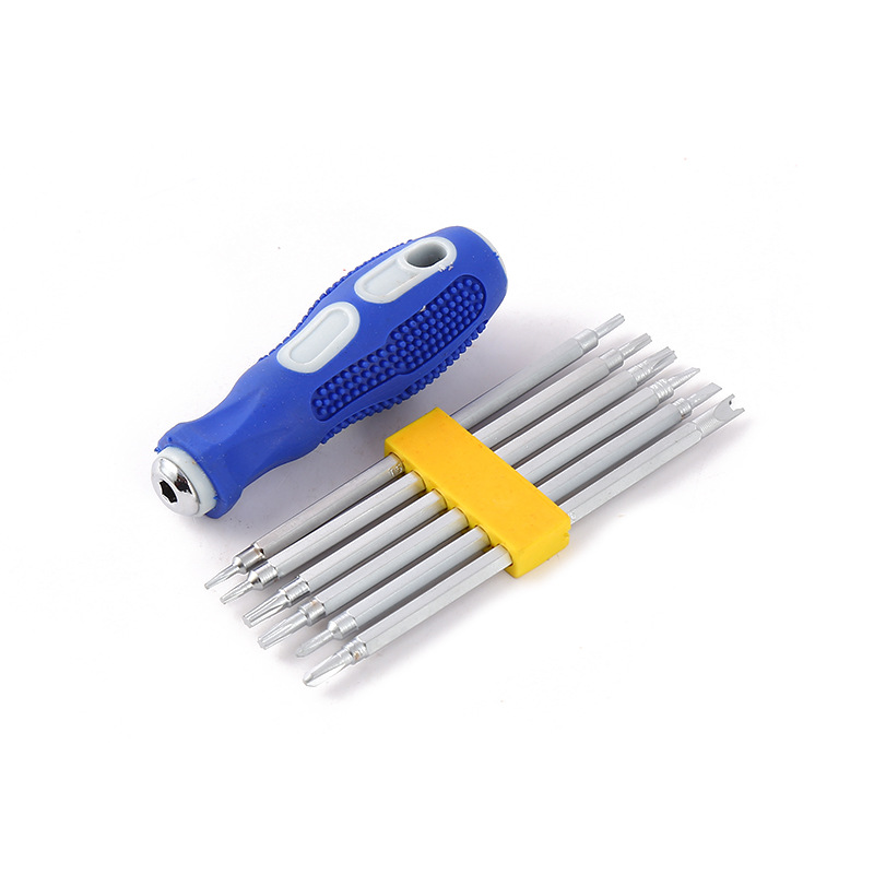 9831 de seis en uno de tipo Y en forma de U ciruela triángulo especial en forma de destornillador cabeza del hogar desmontaje reparación destornillador traje