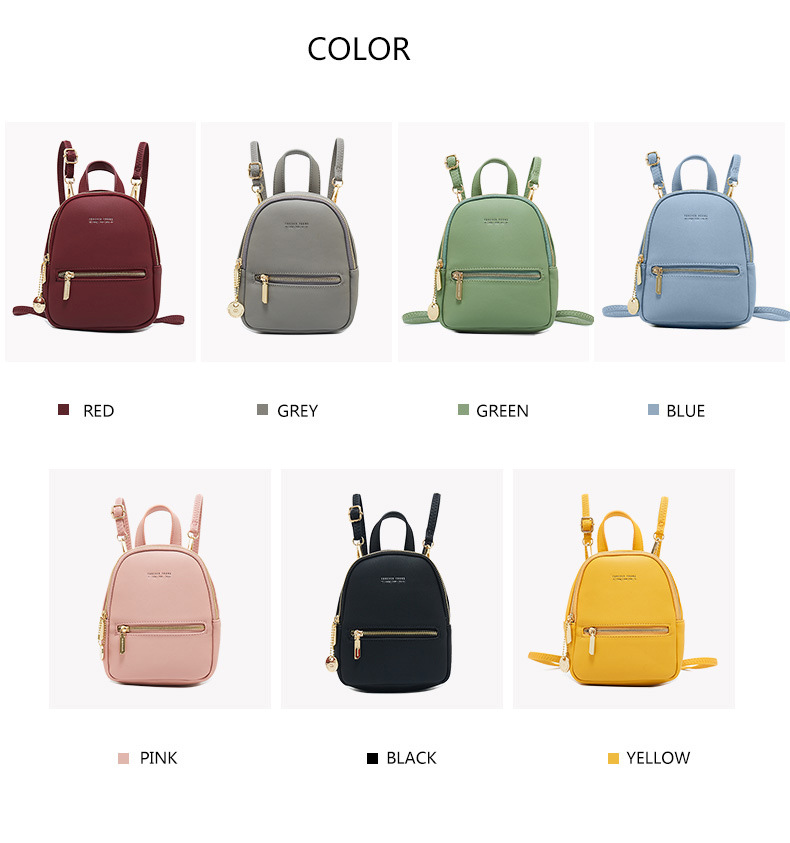 Women's Backpack Large Capacity Simple Fashion Pu Leather Bag_voghion.com