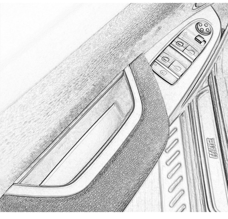 Suitable for Bmw X3X4 Door Inner Handle F25 Inner Handle F26 Door Handle Free of Disassembly Quick Installation Inner Handle