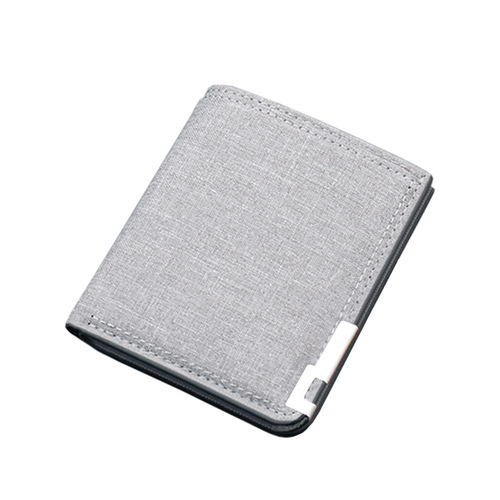 Driver's license card holder integrated men's ultra-thin canvas short small wallet men's multi-functional simple wallet compact card holder