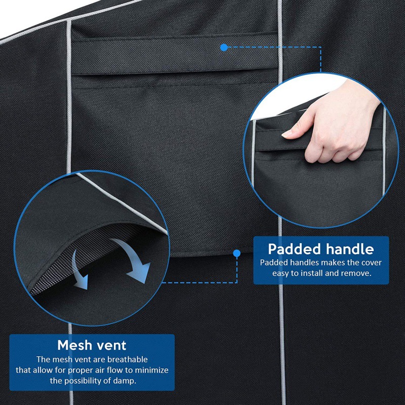 黑色牛津布户外椅罩草坪露台家具椅罩重型庭院椅套家具罩