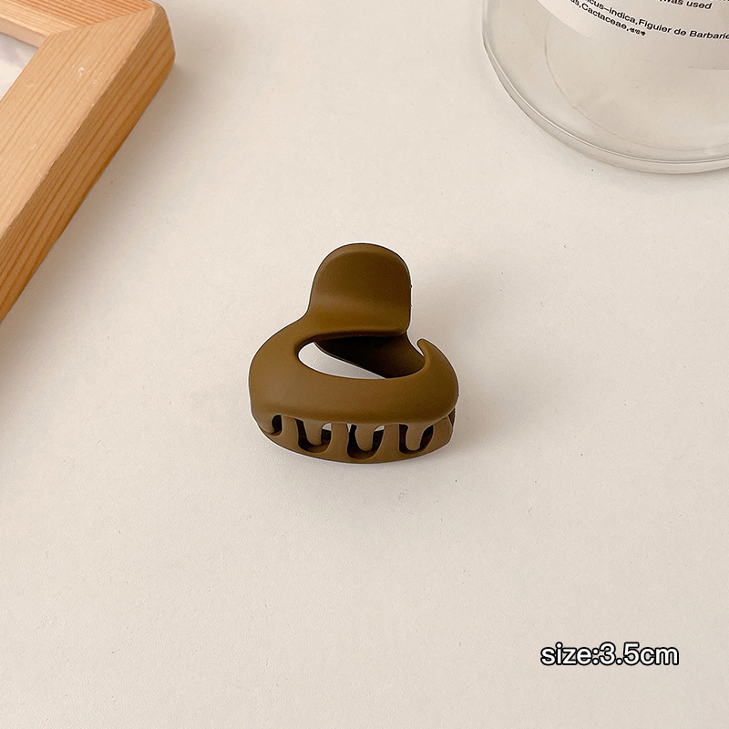 Pinza de pelo blanco femenino verano alto sentido Cabeza trasera updo tiburón clip gran horquilla esmerilado baño horquilla tocado