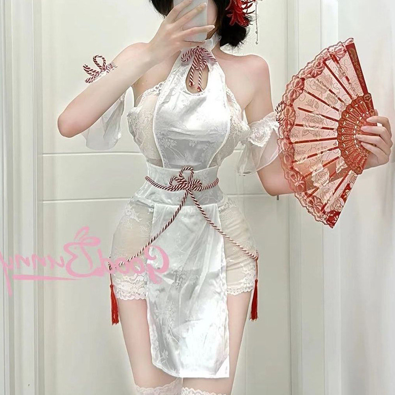 Sexy Cheongsam Secretary Uniform Set for Women, Pure Desire Slim-Fit Office Bodycon Skirt, Professional Wear, Loungewear Sexy Cheongsam Secretary Uniform Set for Women, Pure Desire Slim-Fit Office Bodycon Skirt, Professional Wear, Loungewear