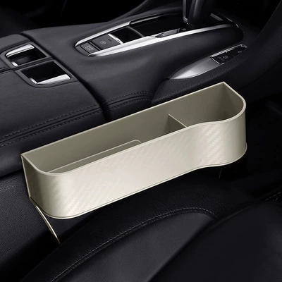Car Storage Box Car Storage – Car storage bag/box - carbon-fiber-pattern-plastic-co-driver-beige