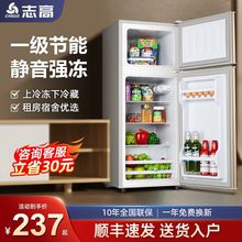 志高冰箱小型家用大容量双开门宿舍出租屋能效小冰箱省电冰柜