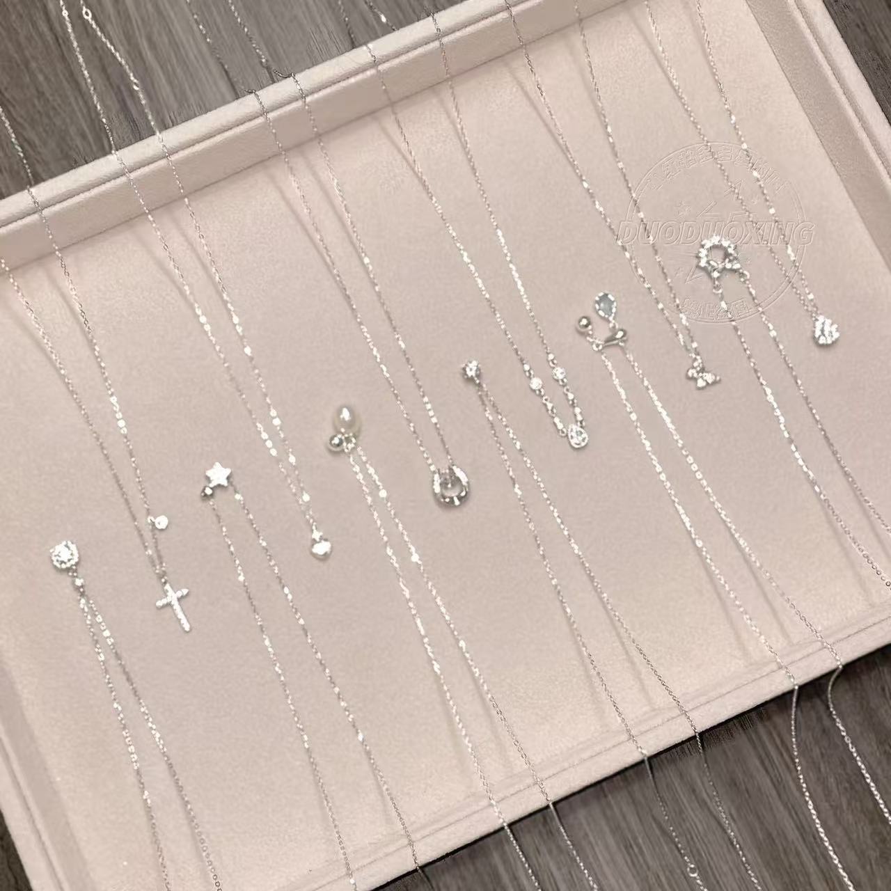 Necklace for Women 925 Silver Necklace Accessories for Women Simple Niche High-End Student Versatile Accessible Luxury Clavicle Chain Does Not Fade