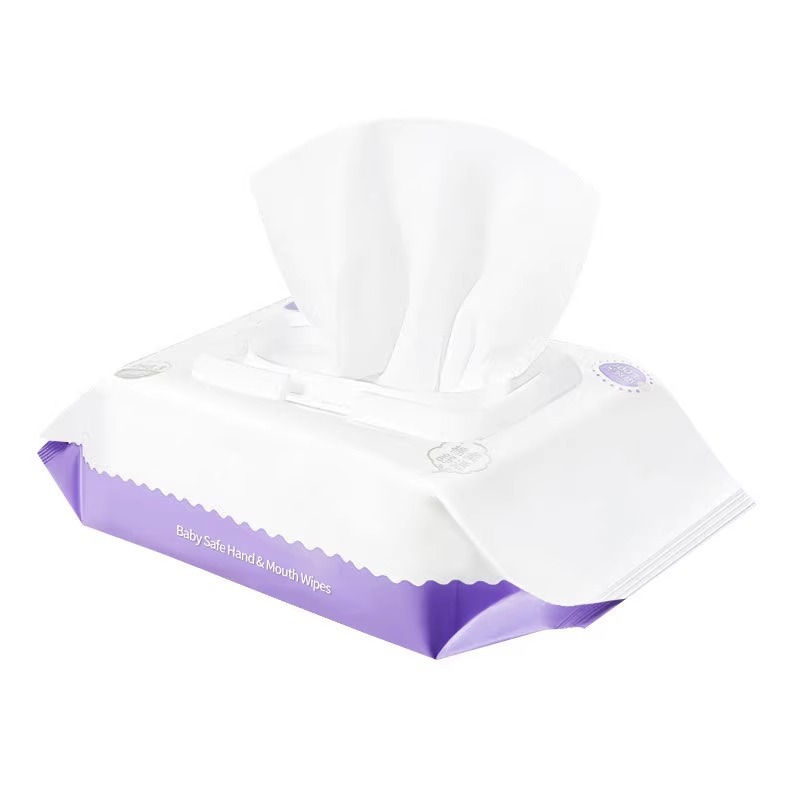 Toallitas húmedas para manos y boca para bebés 80 piezas de embalaje grande, toallas de papel húmedas de limpieza higiénicas con tapa, fabricantes de toallas de papel húmedas para bebés al por mayor