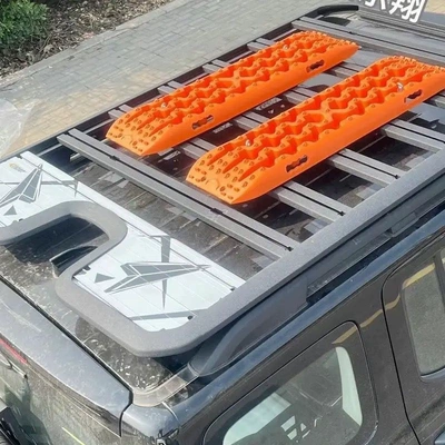 Anti-Skid Board, Anti-Slip Board, Outdoor | Other Automotive Safety Supplies - 104cm-strengthen-and-thicken-orange-2-pieces