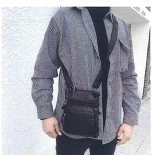 真皮单肩包牛皮男包斜挎包通用小背包商务护照包皮包外贸