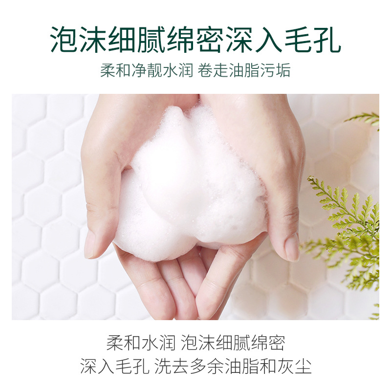 Baizhentang Centyelus Cleansing Cleanser, limpieza profunda, refrescante y no tirante, limpiador facial hidratante para el cuidado de la piel, botella grande