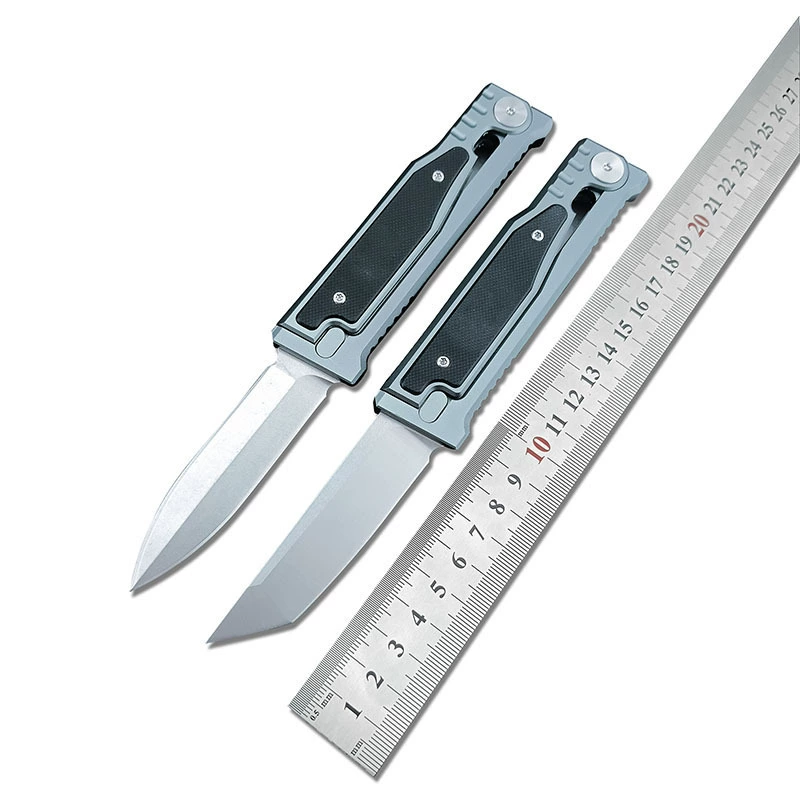 Складной нож CNC для выживания на открытом воздухе Ручка из алюминиевого сплава D2 портативный высокая твердость EDC острые карманные ножи