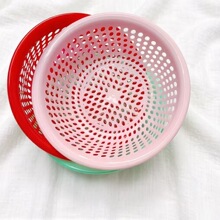 塑料大眼洗洗菜水果漏筐篮子全新料家用收纳筐沥水篮批发专用大号