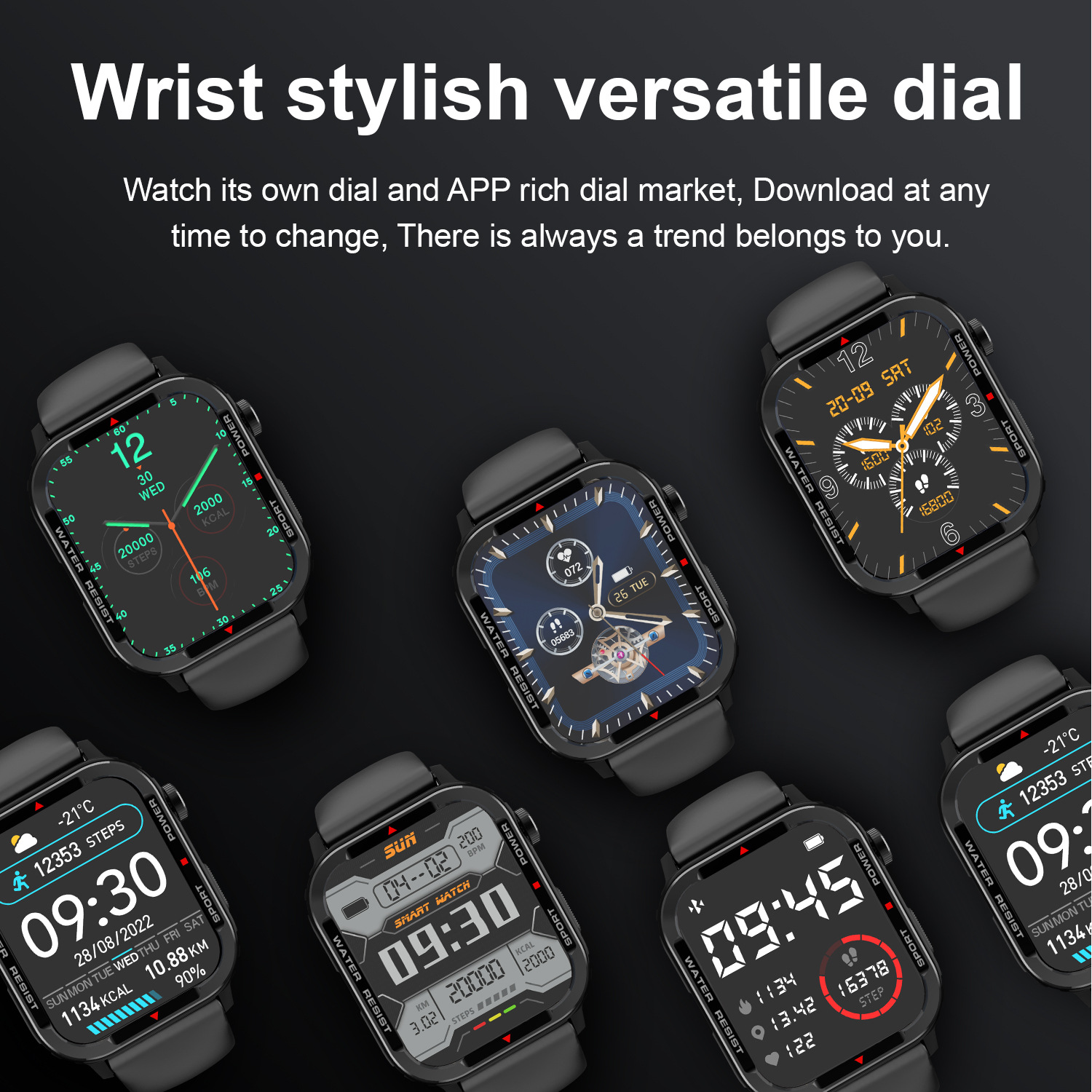 G96 Smartwatch-Armband, echte Herzfrequenz, Blutsauerstoffgehalt_voghion.com