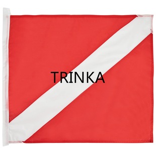 (Air eye ring) red and white floating Diving Flag International Diving activity logo supplies Scuba Diving Flag