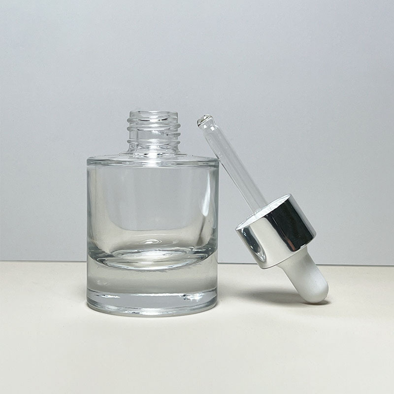 現物30mlスポイト精油瓶ガラス分注瓶厚原液瓶50ml円柱精華瓶|undefined