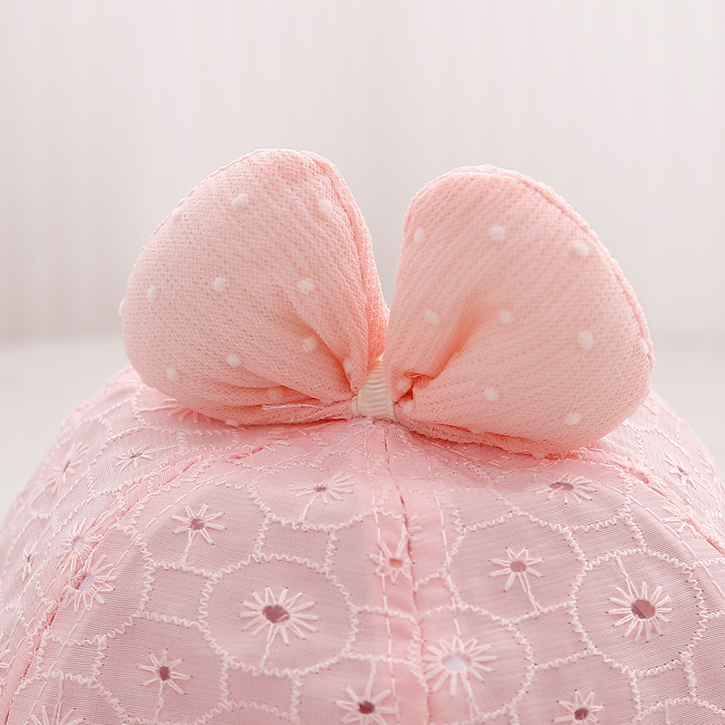 Sombrero de bebé 2024 primavera delgada niñas arco princesa sombrero pescador bebé fresco sombrero solar