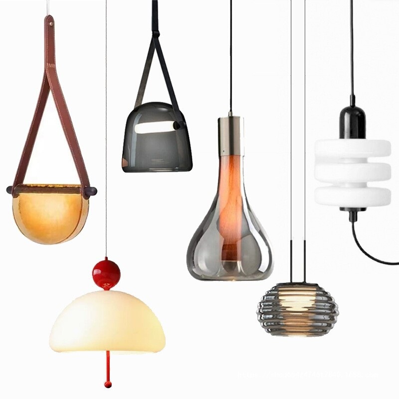 Nordic Danish Designer Glass Chandelier High-End Bedroom Restaurant Hotel B&B Light Luxury Decorative Bar Table Lamp