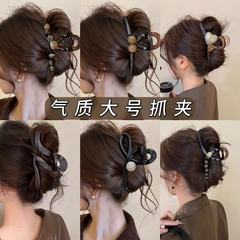 大号抓夹女2025夏季新款高级感鲨鱼夹后脑勺盘发夹字母夹子发抓