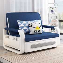 可折叠沙发床一体两用多功能阳台新款伸缩单人双人客厅家用实木