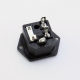 Power socket AC-03 industrial character socket with ear screw hole insurance two-in-one double insurance DF-14-F1