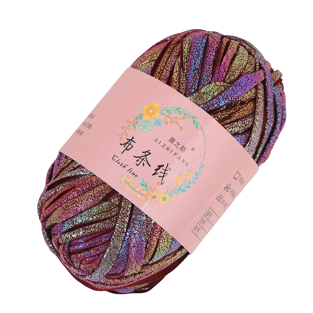 Línea textil Qian Zhi hilo de color mágico tejido a mano hilo de fantasía de color bricolaje en stock fábrica al por mayor