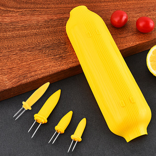 Factory wholesale household kitchen stainless steel corn needle fruit fork barbecue fork BBQ creative kitchen gadgets