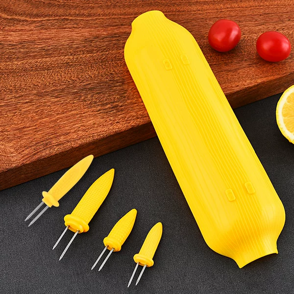 Factory wholesale household kitchen stainless steel corn needle fruit fork barbecue fork BBQ creative kitchen gadgets