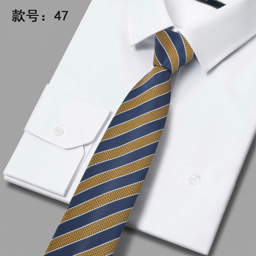 2023 nueva corbata de poliéster 6cm corbata casual de negocios de poliéster casual de negocios para hombres en stock al por mayor